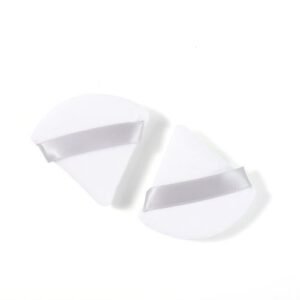 2pcs/bag Black Triangle Powder Puff Face Makeup Sponge Cosmetics Soft Cotton Face Makeup Puff Soft Velvet Washable Makeup Tools