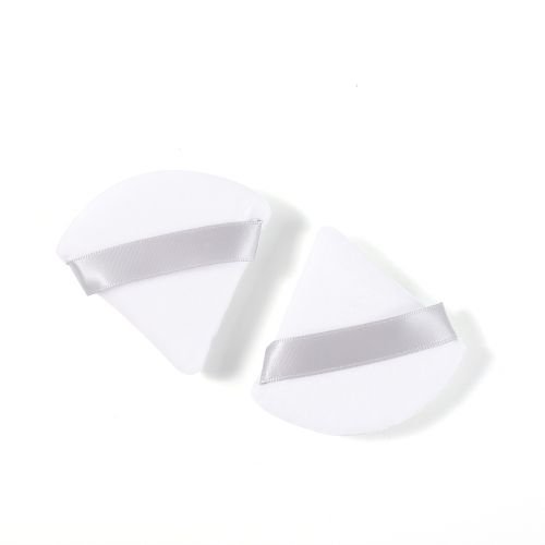 2pcs/bag Black Triangle Powder Puff Face Makeup Sponge Cosmetics Soft Cotton Face Makeup Puff Soft Velvet Washable Makeup Tools