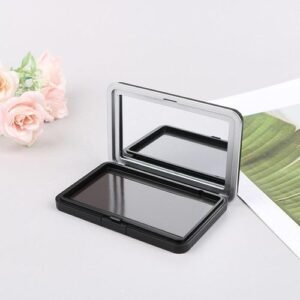 1pcs Matte Black Empty ic Cosmetics  Eyeshadow Blusher DIY eup Box Glitter eup Dispensing Box