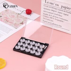 Empty ic Cosmetics  15 Grids 20mm Iron Plate And Brush Eyeshadow Blusher  DIY eup Box