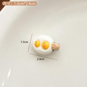Cartoon Cheese Mouse Hair Clip Cute Style Accessory - Double yellow ice cream hairpin