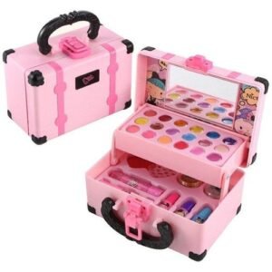 Children Makeup Cosmetics Pretend Playing Box Princess Make Up Girl Toy Play Set Lipstick Eye Shadow Safety Nontoxic Kit Toy
