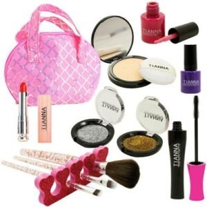 12pcs Girls Makeup Kit Real Kids Make Up Set Cosmetics Play