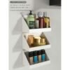 1pc Mirror Cabinet Cosmetics Small Size Box, Vanity Storage Shelf, Bathroom Wall Hanging Diagonal