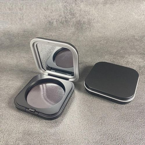 DIY Blush Box with Mirror Foundation Box Portable Matte Black Empty ic Cosmetics High Light Powder Compact