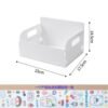 INS Transparent Bookshelf Cosmetics Jewelry Stationery Snacks Folding Storage Box School Stationery Shelves