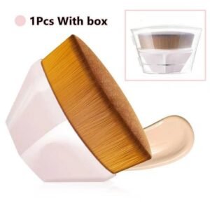 Portable Hexagon MakeuBrush Flat ToHexagon Face Blush Powder Foundation Brushes Women Cream Flawless-Powder Cosmetics