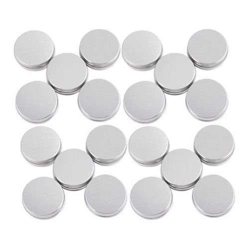 20 x Empty Cosmetics Pot Lip Balm Aluminum Jar Container Scr