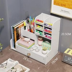 Penholder Storage Box Accessories Girls' Cosmetics Stationery Large Drawer Desktop Organize Bookshelves