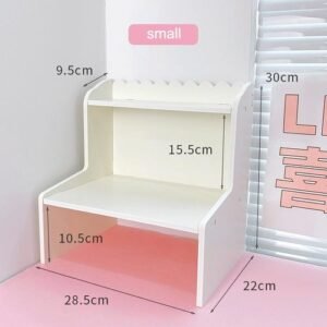 Desktop Shelf Multi-layer Student Dormitory Storage Box Increased Stationery Cosmetics Storage Organizer Home Supplies