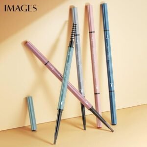 Images Smooth and Meticulous Multi-Color Double-Headed Eyebrow Pencil Not Easy to Makeup Eyebrow Brush Eye Makeup Cosmetics