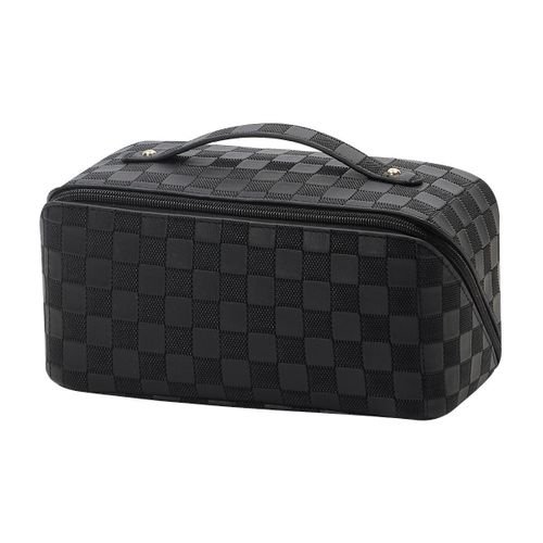 24 7 FASHION PU leather make up bags large capacity travel cosmetic bag Women's travel toiletry bag large storage for cosmetics bag