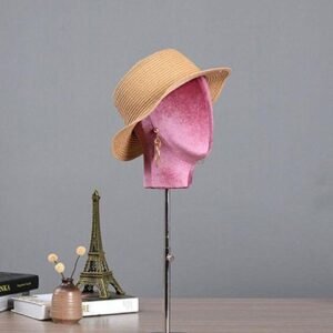 Head Cosmetics Model Head For Hats Display Stand Home Purple