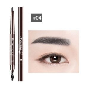 DNM New Automatic Eyebrow Pencil Makeup Cosmetics Eye Brow Pen Tools Waterproof Brow Pencil 7 Colors Box Eyebrow Shaper Eyebrows?04 Dark Grey?