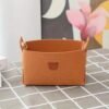 Bear Felt Storage Basket Desktop Storage Box Foldable Storage Basket Snack Toys Cosmetics Stationery School Supplies Books
