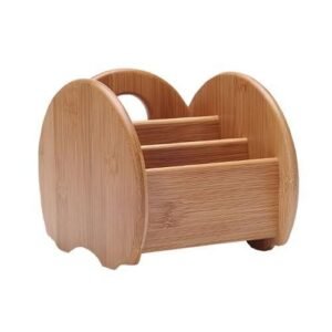 1pc  Bamboo Desktop Storage Box Multi Function Remote Control Cosmetics Keys Organizer Holder Storage Box For Living Room