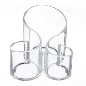 Transparent Glass Makeup Brush Storage Box Organizer For Cosmetics Beauty Case Container Ring Pencil Lipstick Holder Organizer