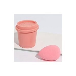 Bateng - [Buy 1 Get 2] Sponge Blender Cosmetics Coffee Cup Shape Beauty Sponge For Makeup Blender Holder Egg Box Mildew Proof