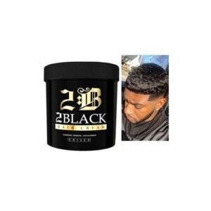2Black 2 Black Hair Cream Darkening & Anti- Dandruff & Unisex Hair Cream X 2