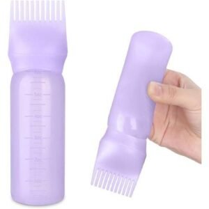 Hair styling bottles with teeth, plastic baking oil bottles, cosmetics bottles, universal hair styling dry cleaning bottles
