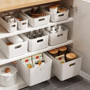 Desktop Storage Box Snack Cosmetics Sundries Storage Basket Household Kitchen Organizing Box Wardrobe Storage Basket Basket Box