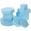 8 Pcs Cosmetics Photo Props Foams Geometry Cube Photography White Decor Jewelry Polymer
