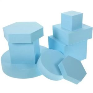 8 Pcs Cosmetics Photo Props Foams Geometry Cube Photography White Decor Jewelry Polymer