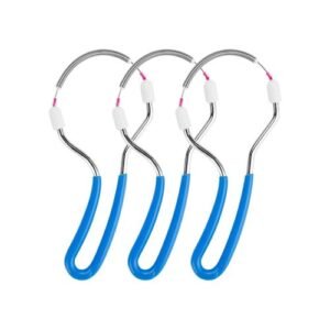 3PCS Spring Facial Hair Remover Eyebrow Face Epilator Portable Hair Removal Device ABS Resin Stainless Steel Spring Face Cosmetics Hair Shaving Tool NO5116
