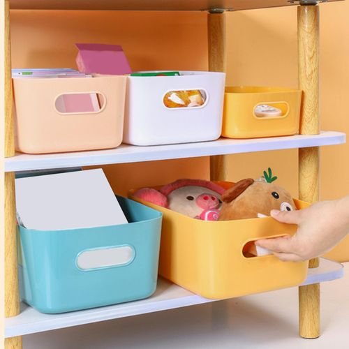 Cosmetics Case Table Organizers Desk For Countertop Yellow