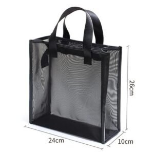 Beauty Salon Eyelashes Extension Eyebrow Cosmetics School Bag Portable Makeup Bag Health Club Travel Mesh Bag Storage Bag
