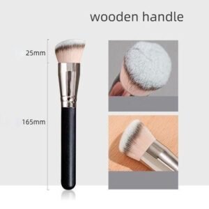 Makeup Brushes Foundation Concealer Angled Seamless Cover Synthetic Dark Circle Liquid Cream Cosmetics Contour Brush Beauty Tool ACU