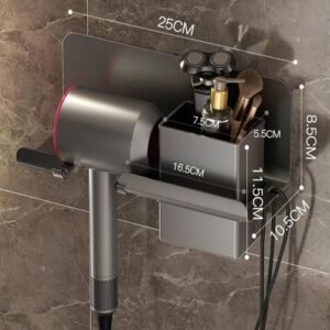 Hair Drier Bracket Bathroom Sh No  Aluminum Wall Mounted Wash Basin Cosmetics Storage Rack For Dyson Accessories