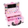Children Makeup Kit for Girls Lipstick Makeup Cosmetics Pretend Play Pink Princess Washable Makeup Kid Toy