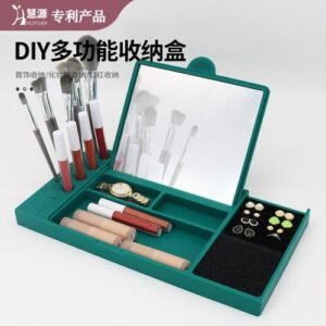 Cosmetics storage box, dust-proof set, large capacity, high-end makeup brush storage, lipstick