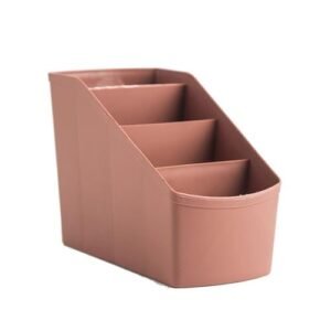 Plastic Multi-Grid Desktop Storage Box Living Room Cosmetics Storage Box Bedroom Decoration New,Red NO5248