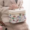 2024 New Cosmetic Bag Women's Portable Large Capacity Classic Style Advanced Multi-Functional South Korean Style Cosmetics Storage Box