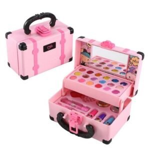 Kids Makeup Kit For Girl Washable Cosmetics Toys Set Children Makeup Cosmetics Playing Box Play Set Safety Non-toxic Toys