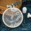 Ins Style Embroidery Frame Shooting Backdrop Props Tambour Photography Fotografia Photo Background For Earring Jewelry Cosmetics