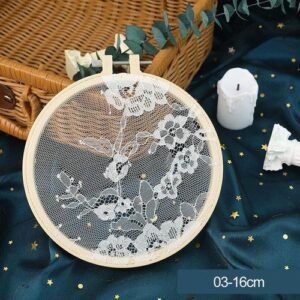 Ins Style Embroidery Frame Shooting Backdrop Props Tambour Photography Fotografia Photo Background For Earring Jewelry Cosmetics