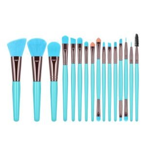 Blue MakeuBrushes Set Eyeliner Eyelash Solid Eye Shadow Cosmetics Blending Beauty MakeuBrushes Set Tool Kit Maquiagem