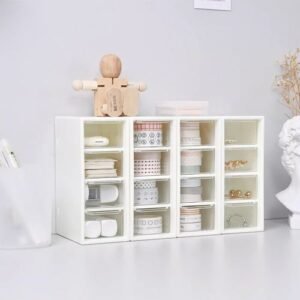Desk Organizer ABS 4 Drawer Desktop Organizer Cosmetics
