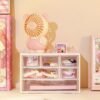 6 Grid Storage Box Desktop Drawer-Type Transparent Organizing Box Desk Pen Holder Stationery Jewelry Cosmetics Organizer