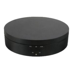 360? Rotating Display Stand Turntable Hobby 3D Art Cosmetics Black