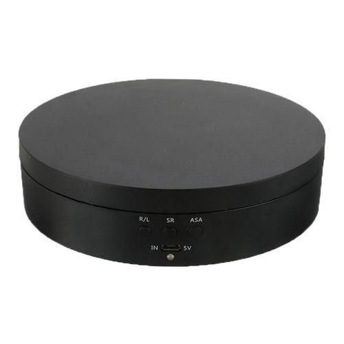 360? Rotating Display Stand Turntable Hobby 3D Art Cosmetics Black