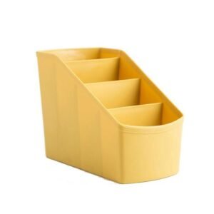 Plastic Multi-Grid Desktop Storage Box Living Room Cosmetics Storage Box Bedroom Decoration New,Yellow NO5248