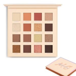 Eyeshadow Palette 16 Colors Highly Pigmented Eye Makeup Palette Matte Shimmer Metallic Eyeshadow Pallet Long-lasting Blendable Natural Eye Shadow Cosmetics,1 NO