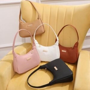 Women Versatile Leather Shoulder Bag Large Capacity Satchel Handbags with Soft Strap for Mobile Phone Cosmetics Keychain NO5295