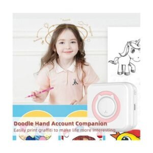 Gilmore Girls Cosmetics Mini Portable Thermal Printer Wireless Bluetooth Printer Multifunctional Label Printer with Thermal Paper+Color Pen A