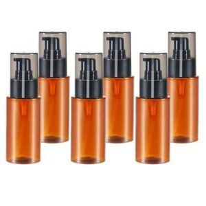 6Pcs 60ml Essential Oil Body Water Bottles Cosmetics Sub Brown