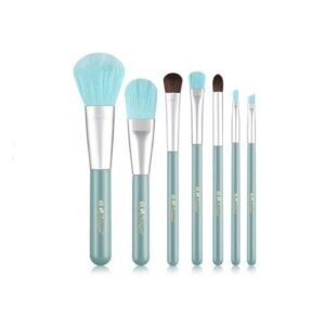 Beginner Makeup Brush Set Blush Eyeshadow Concealer Lip Cosmetics Make Up With Shiny Case Powder Foundation Beauty Tools Blue